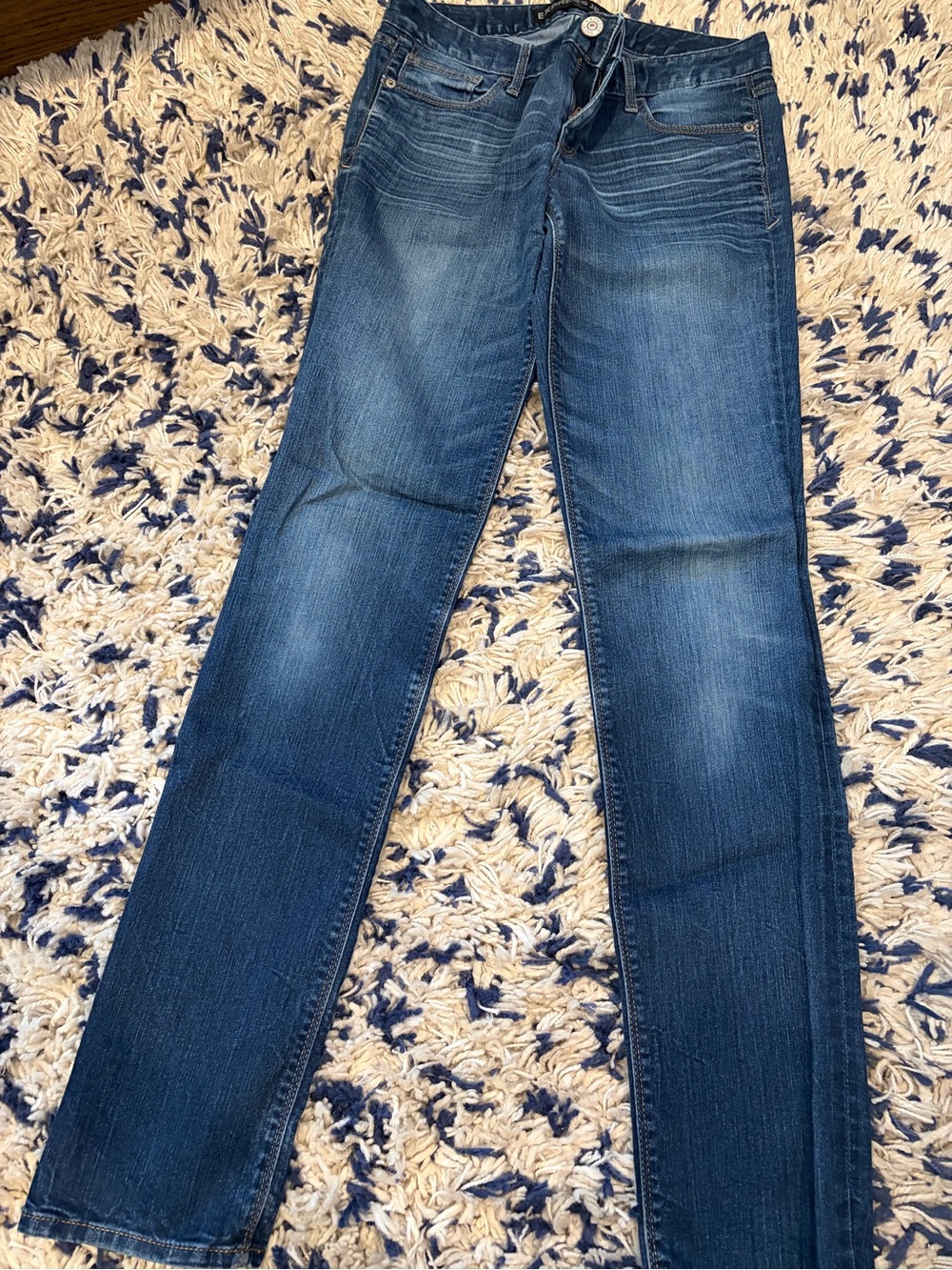 Express Women's Skinny Jeans Stella low rise Dark Blue Wash size 6 Long